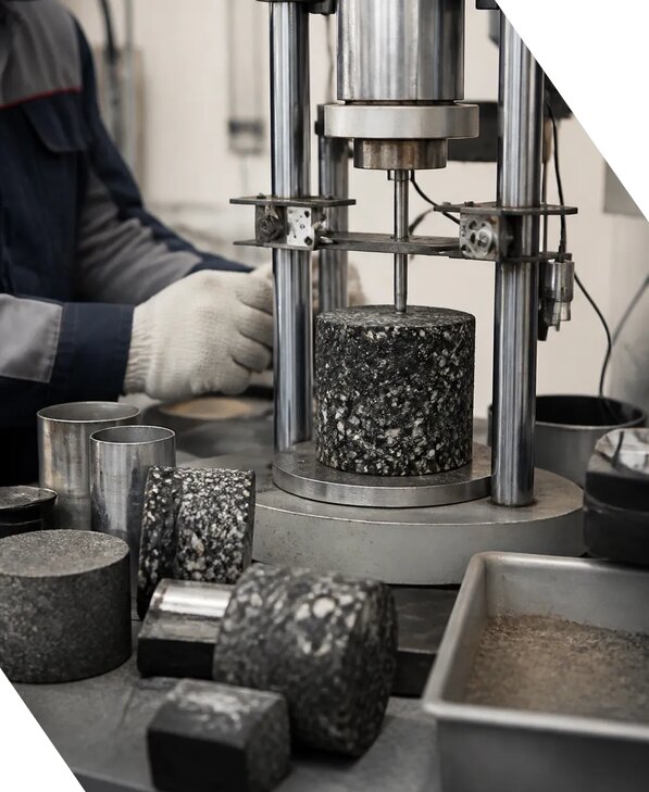 Лабораторные испытания асфальтобетона для строительства в Усолье-Сибирском