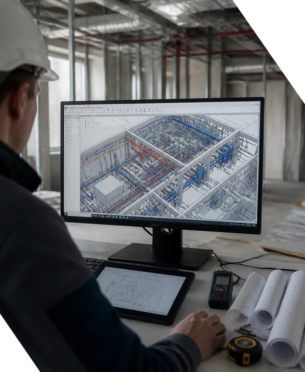 Создание BIM модели инженерных сетей для объектов в Усолье-Сибирском